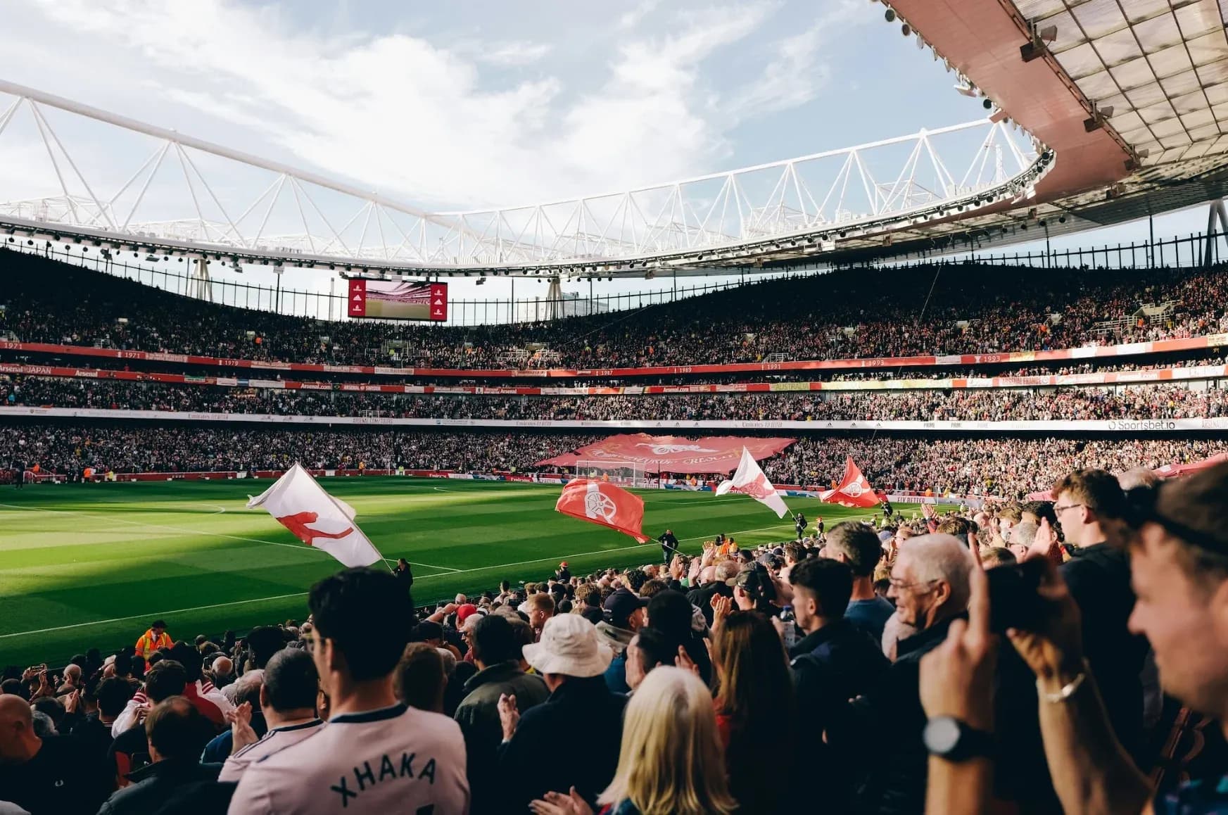 Pitch View of the Emirates Stadium