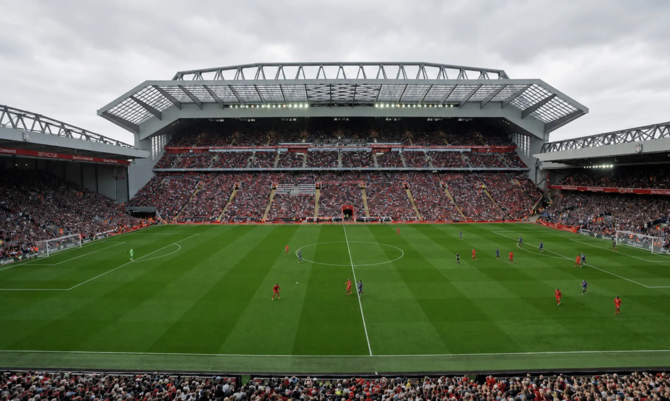 Main Stand View Anfield Stadium