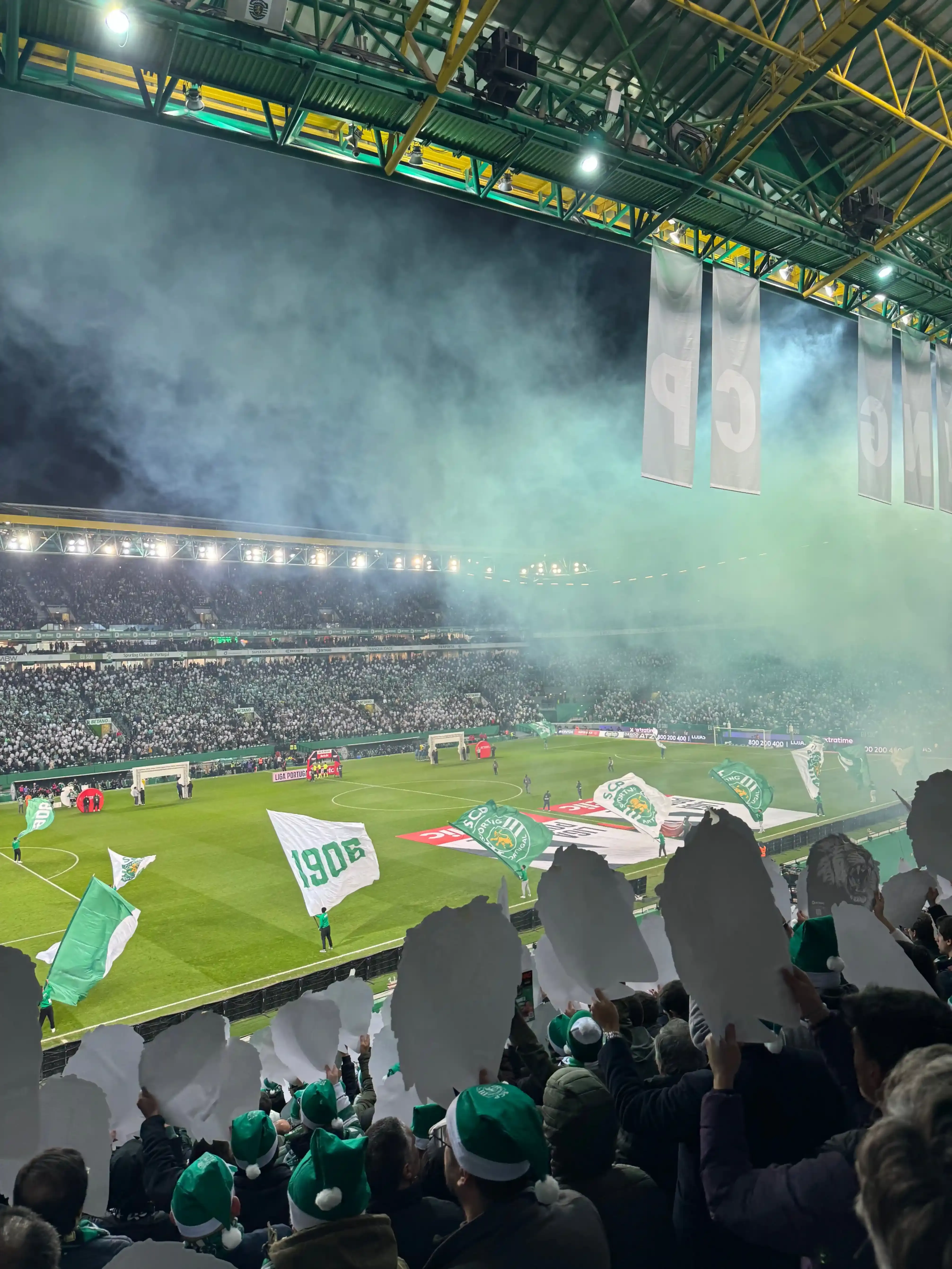 View from the longside hospitality section in the Estádio José Alvalade